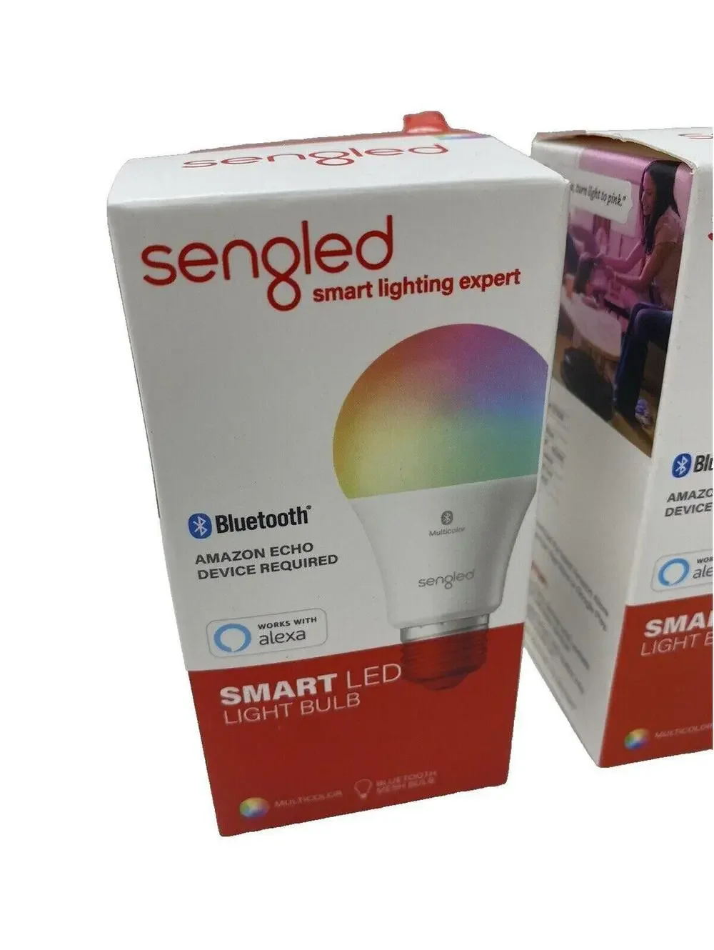 Sengled Smart Light Bulbs Bluetooth Mesh Color LED Alexa Control 2 Pc New